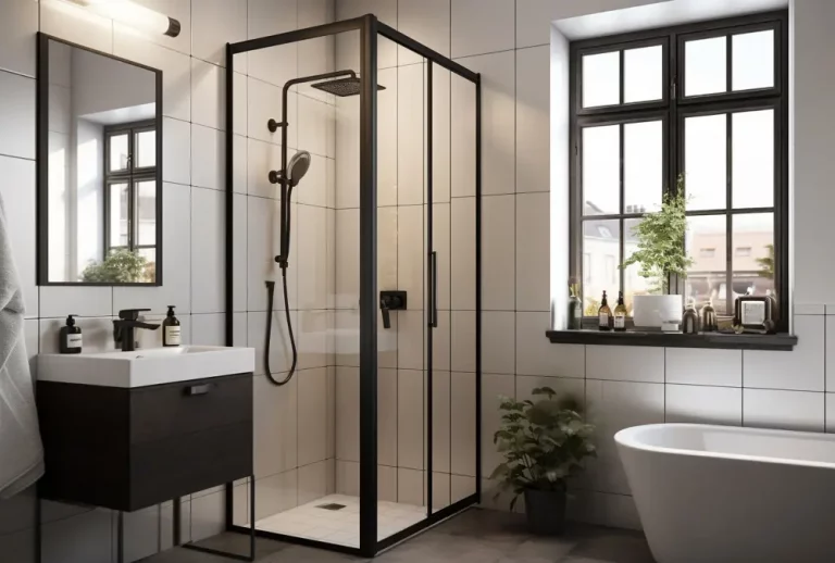 mampara-ducha-negra-para-baño